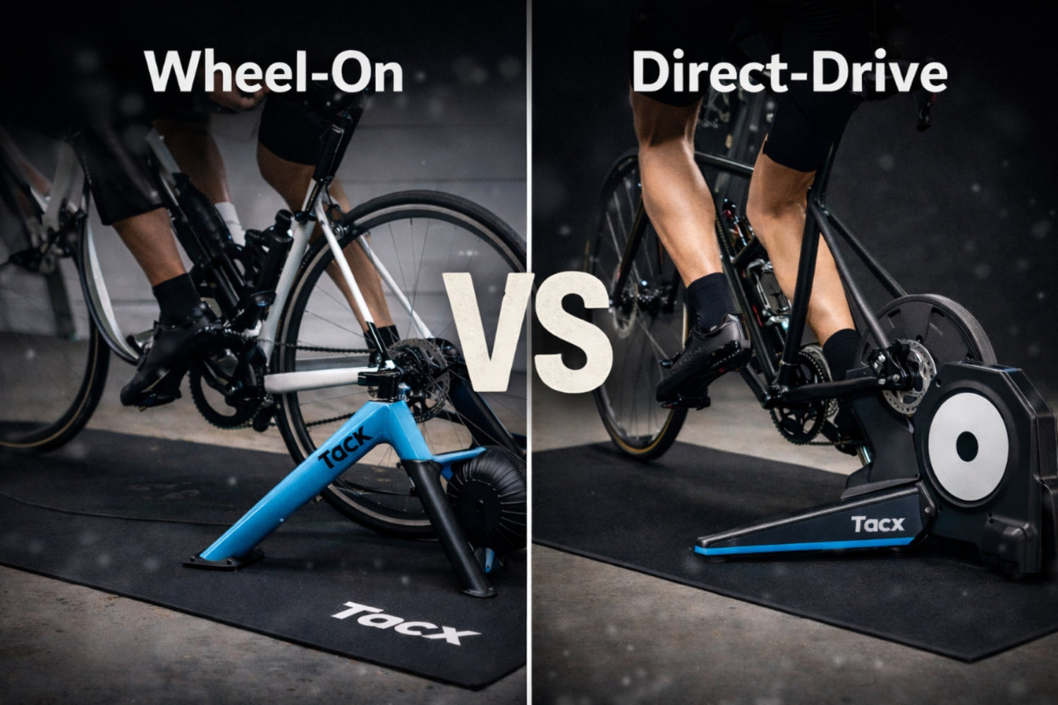 Wheel-on vs direct-drive indoor bike trainers comparison for choosing the best smart trainer for home cycling