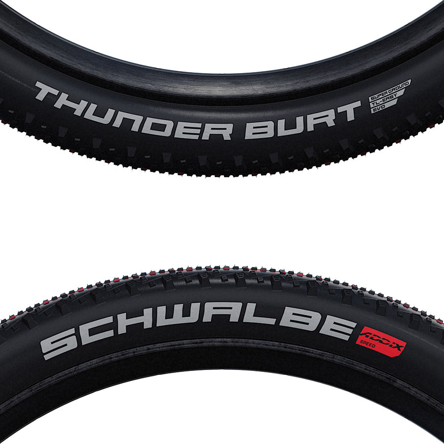 Schwalbe, Thunder Burt, Tire, 29''x2.25, Folding, Tubeless Ready, Addix Speed, Super Ground, TL Easy, Black