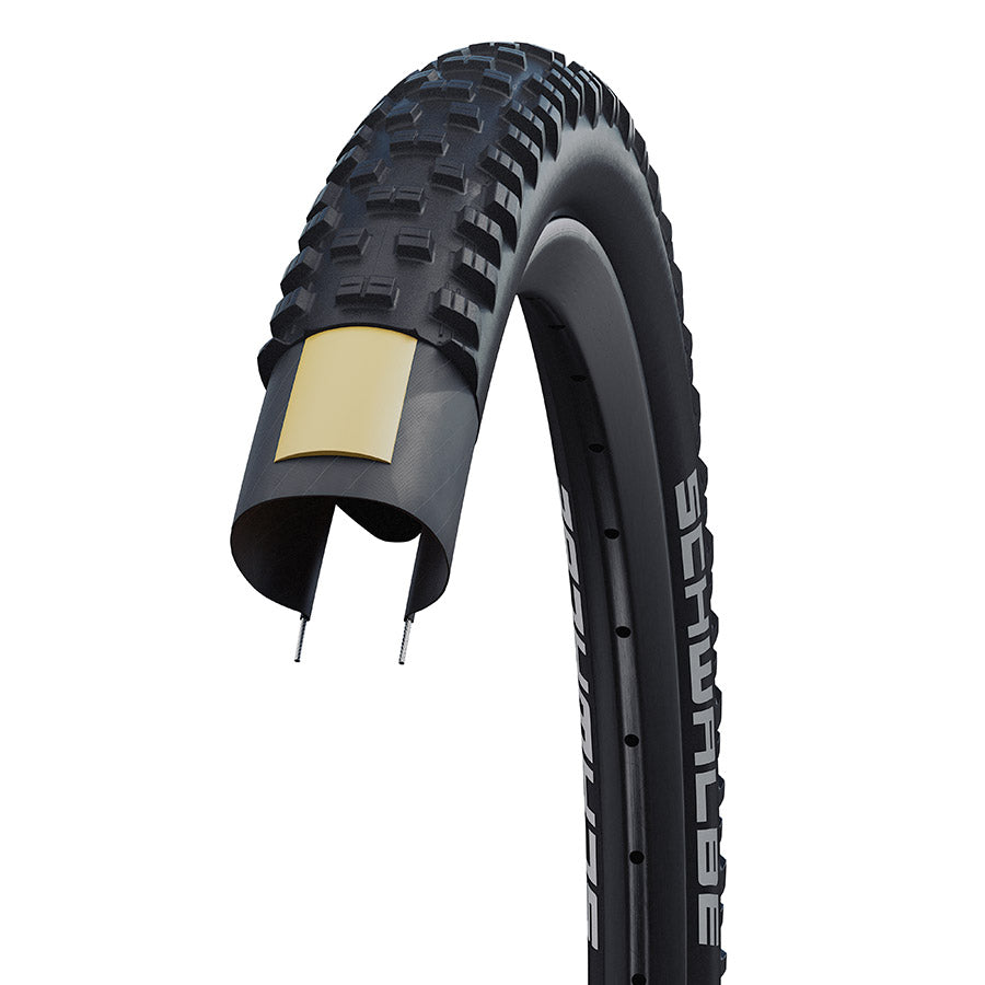Schwalbe, Tough Tom, Mountain Tire, 26x2.10, Wire, Clincher, SBC, K-Guard, 50TPI, Black