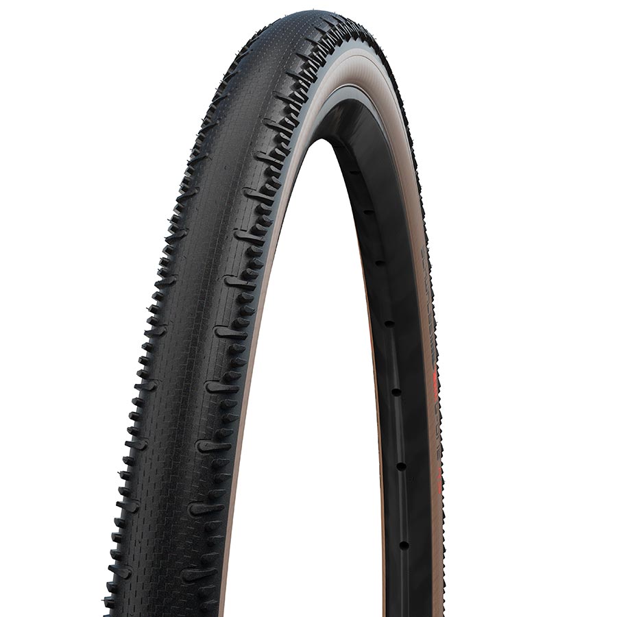 Schwalbe, G-One RS, Gravel Tire, 700x45C, Folding, Tubeless Ready, Addix Race, Pro, 67TPI, Transparent Sidewall
