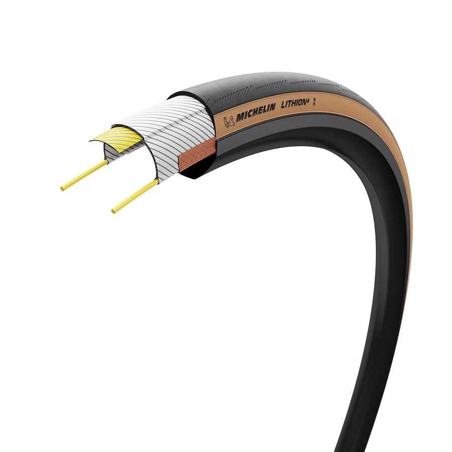 Michelin, Lithion 4 Classic, Road Tire, 700x30C, Folding, Clincher, MAGI-X, Tanwall