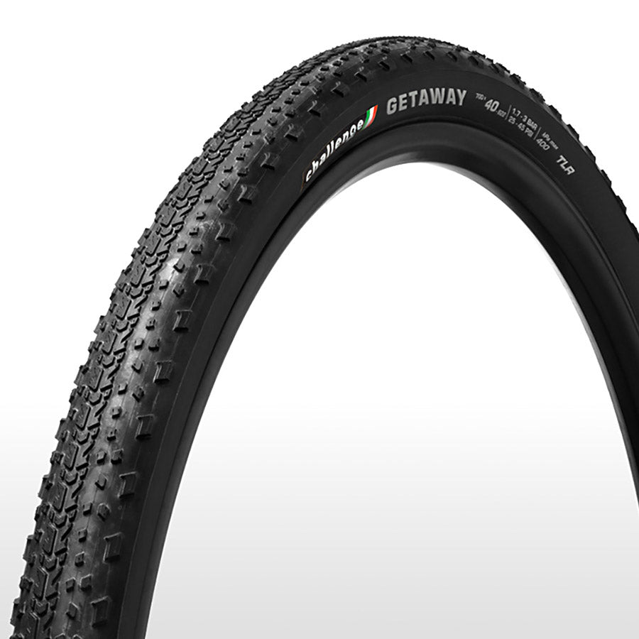 Challenge, Getaway Race V-TLR, Gravel Tire, 700x40C, Folding, Tubeless Ready, SMART-V, PPS, 120TPI, Tanwall