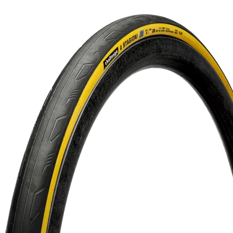 Challenge, 4 Stagioni TLR, Road Tire, 700x28, Folding, Tubeless Ready, SMARTHYDRO, Corazza Silver + Coraza Gold, XP, 260TPI, Tanwall, 00240