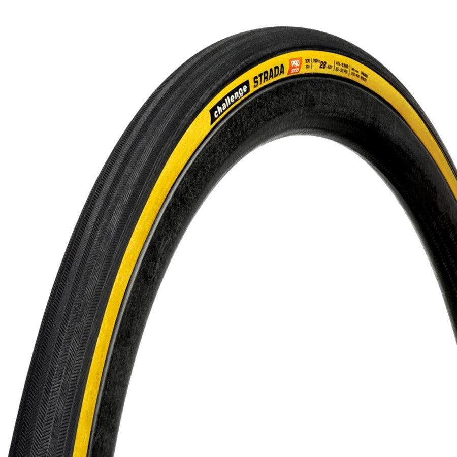 Challenge, Strada Pro TLR, Road Tire, 700x28, Folding, Tubeless Ready, SmartPrime, PPS Ganzo, 300TPI, Tanwall, 00453