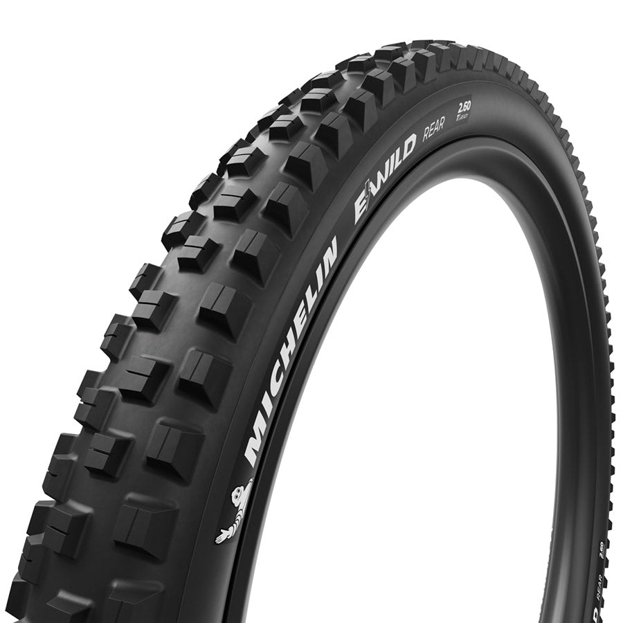 Michelin, E-WILD PERFORMANCE LINE Rear, Mountain Tire, 27.5x2.60, Folding, Tubeless Ready, MAGI-X, GUM-X, 2x33, Black