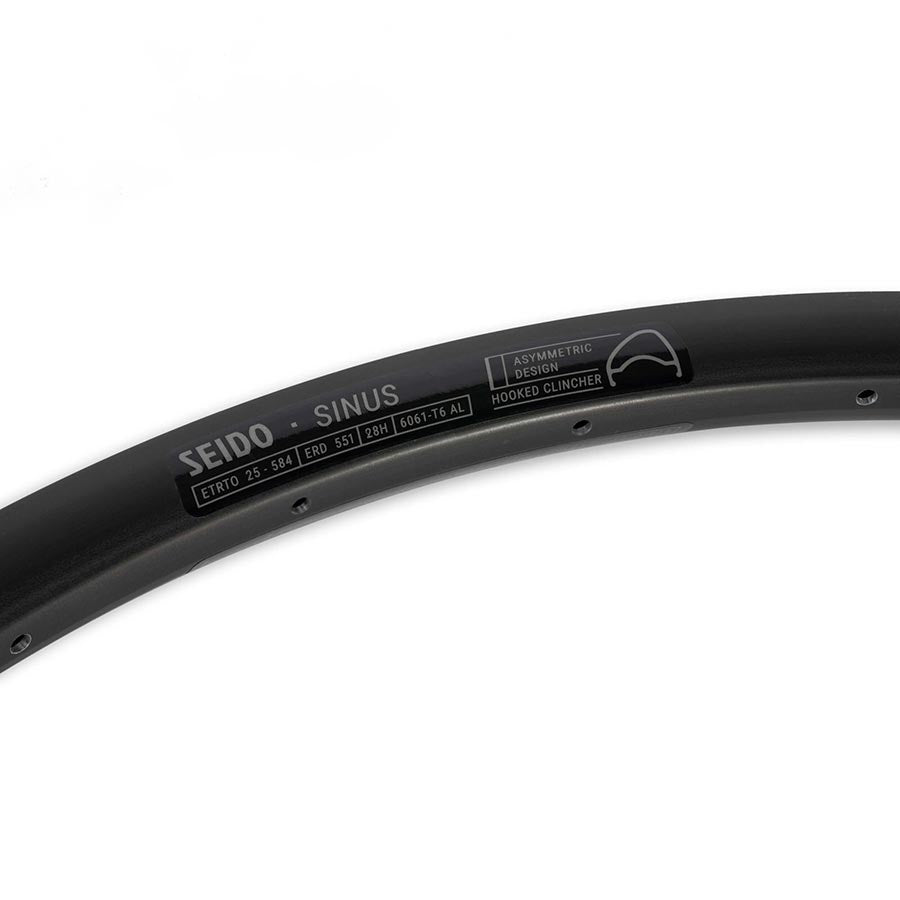 Seido, Sinus, Rim, 650B, Holes: 28, Black