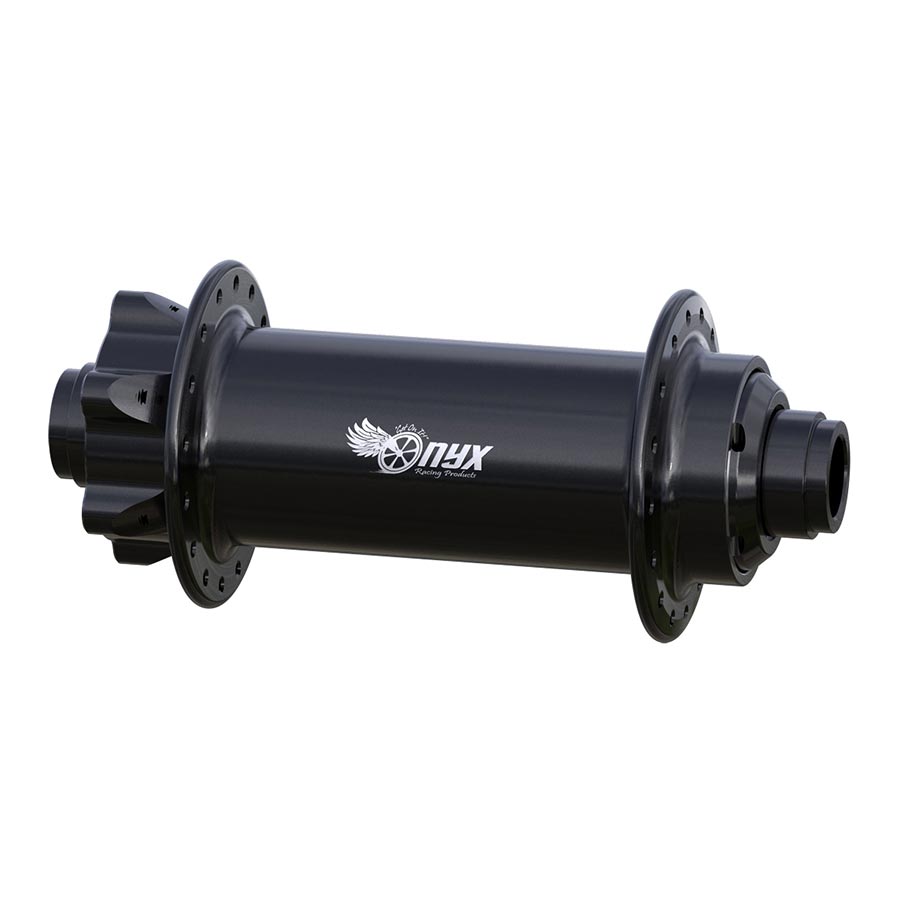 Onyx Racing Products, FAT, Disc Hub, Front, 32H, 15mm TA, 150mm, Black