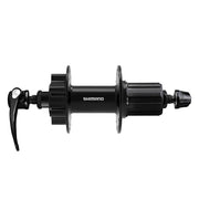 Shimano, FH-QB400, Disc Hub, Rear, 32H, QR, 6-bolt, 135mm, Shimano HG, Black, EFHQB400HMBZB