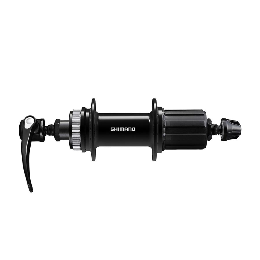 Shimano, FH-QC400, Disc Hub, Rear, 32H, Center Lock, QR, 135mm, Shimano HG, Black, EFHQC400HMBZBP