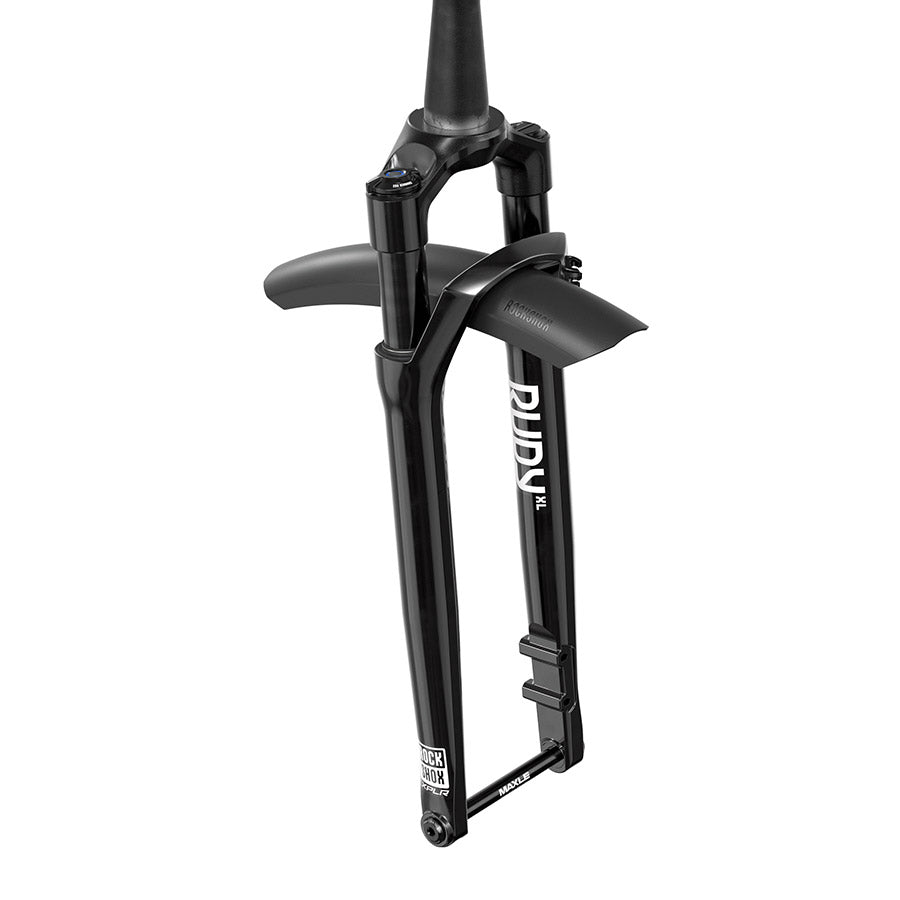 RockShox, Rudy XL Ultimate A1, Suspension Fork, 700C, Solo Air, 60mm, 1-1/8''-1.5'', 12x100mm TA, Rake: 45mm, Black