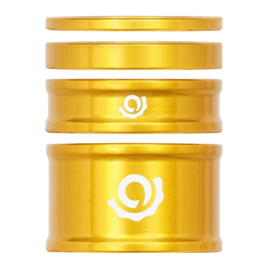 Industry Nine, iRiX, Headset Spacer Kit, 1-1/8'', Height: 2.5mm/5mm/10mm/20mm, Aluminum, Turquoise