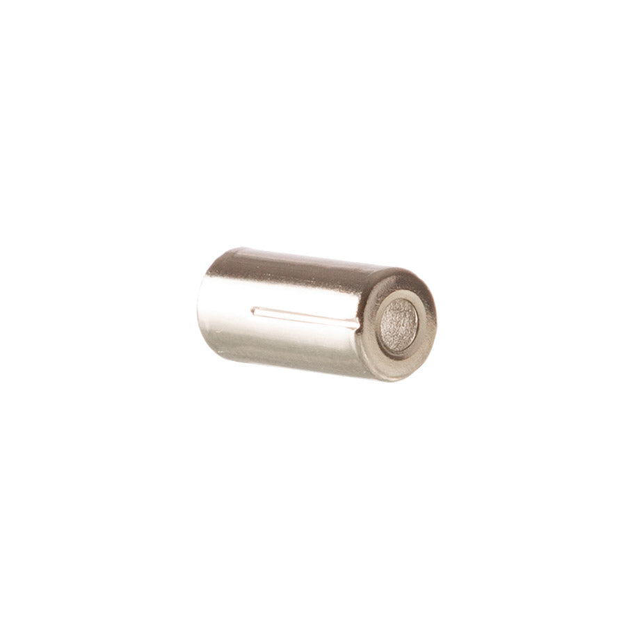 Jagwire, Housing stops for brake housing, 5mm, Brass, Pre-crimped, Silver, Bottle of 200