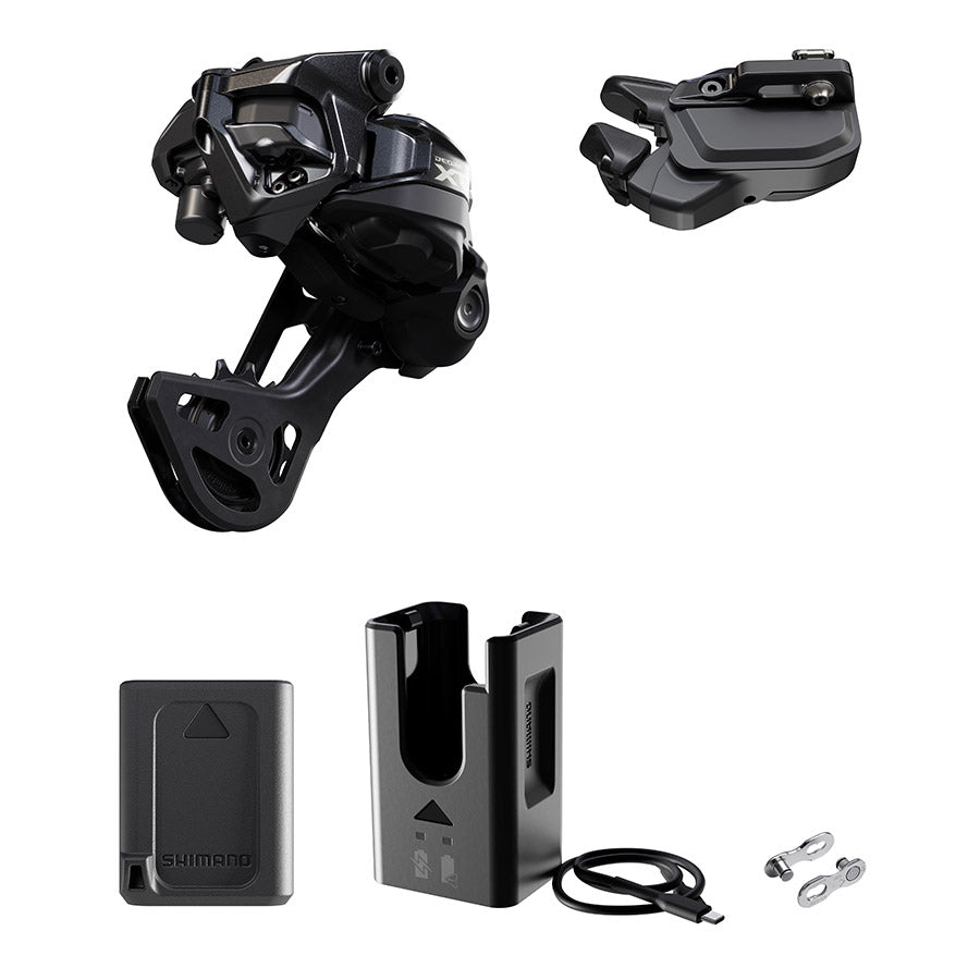 Shimano, Deore XT Di2 RD-M8250 Kit, Rear Derailleur, Speed: 12, Cage: SGS, Black, clamp band, IGPM8250UPG01