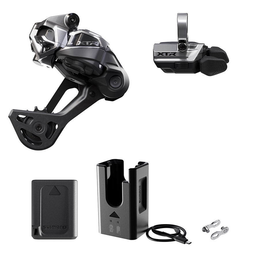 Shimano, XTR Di2 RD-M9250 Kit, Rear Derailleur, Speed: 12, Cage: SGS, Black, clamp band, IGPM9250UPG02