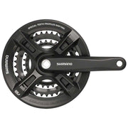 Shimano, Altus FC-M311, Crankset, 7/8 sp., 170mm, 28/38/48T, Riveted, Square, 50 mm, Black