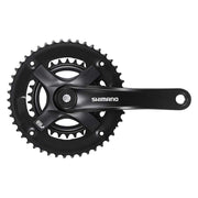 Shimano, Tourney FC-TY501-2, Crankset, Speed: 7/8, BCD: Rivets, 30/46, Square, 170mm, Black, MTB