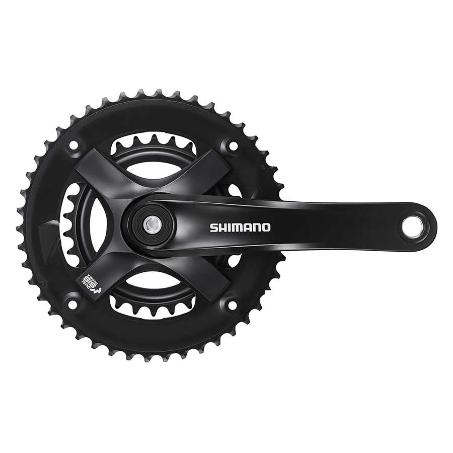 Shimano, Tourney FC-TY501-2, Crankset, Speed: 7/8, BCD: Rivets, 30/46, Square, 170mm, Black, MTB