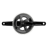 SRAM, Rival D1 Quarq 2x, Power Meter Crankset, Speed: 12, Spindle: 28.99mm, BCD: 107, 48/35, DUB, 172.5mm, Black, Road Disc