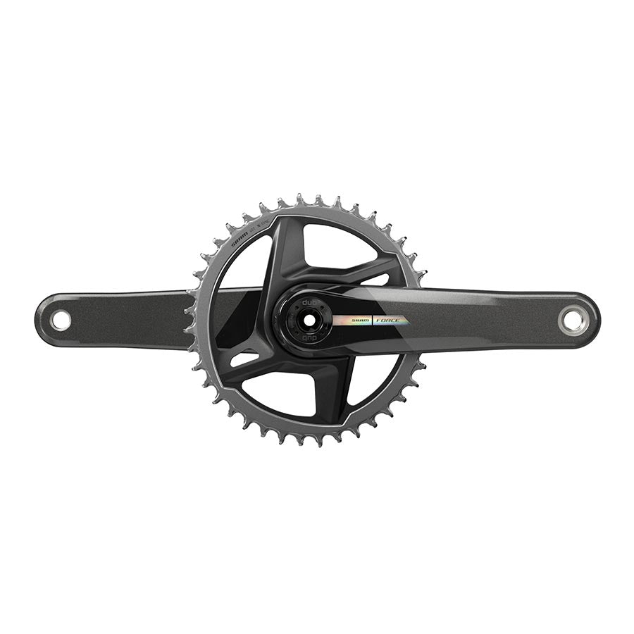 SRAM, Force D2 1x, Crankset, Speed: 12, Spindle: 28.99mm, BCD: Direct Mount, 40, DUB, 172.5mm, Black, Road Disc
