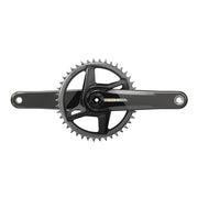 SRAM, Force D2 1x Wide, Crankset, Speed: 12, Spindle: 28.99mm, BCD: Direct Mount, 40, DUB, 172.5mm, Black, Road Disc