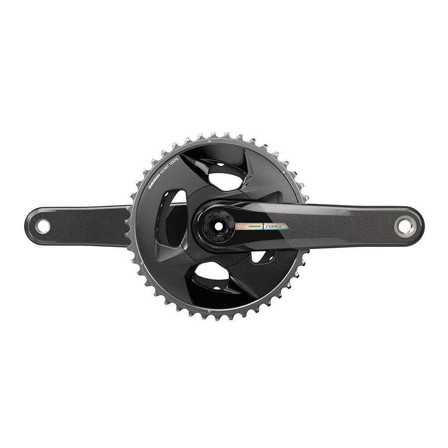 SRAM, Force D2 2x Wide, Crankset, Speed: 12, Spindle: 28.99mm, BCD: 94, 43/30, DUB, 175mm, Black, Road Disc