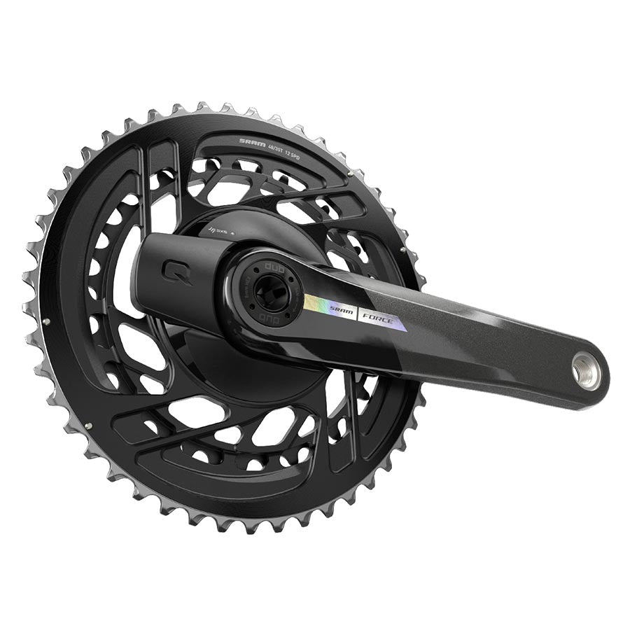 SRAM, Force D2 2x, Power Meter Crankset, Speed: 12, Spindle: 28.99mm, BCD: Direct Mount, 48/35, DUB, 172.5mm, Black, Road Disc
