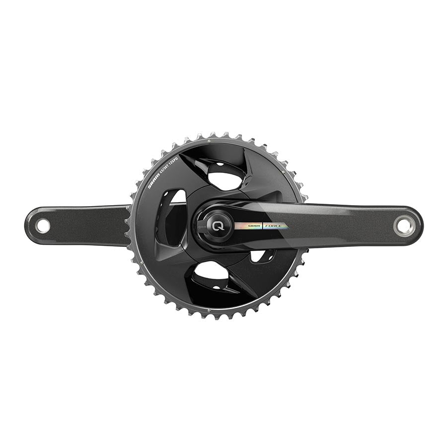 SRAM, Force D2 2x Wide, Power Meter Crankset, Speed: 12, Spindle: 28.99mm, BCD: Direct Mount, 43/30, DUB, 172.5mm, Black, Road Disc