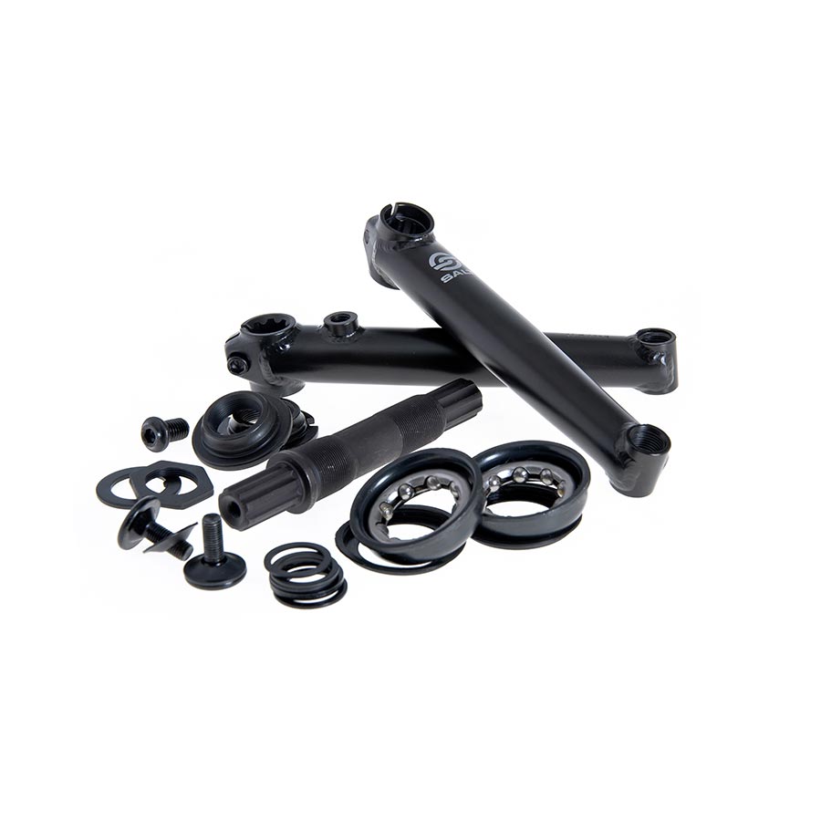 Salt, Rookie, Crankset, Spindle: 19mm, 19mm, 175mm, Loose Ball Bearing, Black, BMX, Set