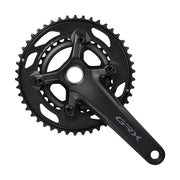 Shimano, GRX FC-RX610-2, Crankset, Speed: 12, Spindle: 24mm, BCD: 80/110, 30/46, 172.5mm, Black, Road Disc