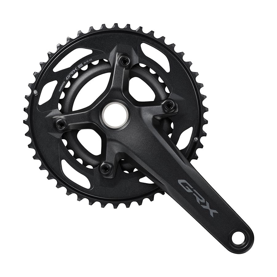 Shimano, GRX FC-RX610-2, Crankset, Speed: 12, Spindle: 24mm, BCD: 80/110, 30/46, 172.5mm, Black, Road Disc