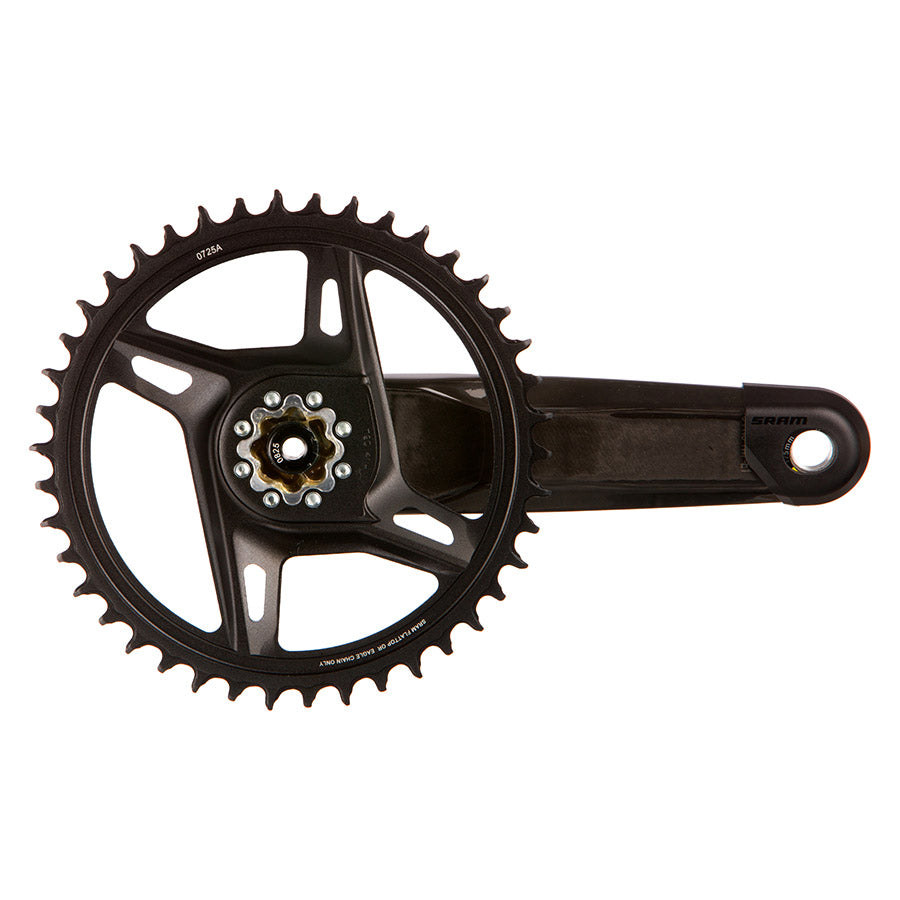 SRAM, Force 1x XPLR Powermeter E1, Power Meter Crankset, Speed: 12/13, Spindle: 28.99mm, BCD: Direct Mount SRAM 8 Bolt, 42, DUB, 160mm, Black, Road