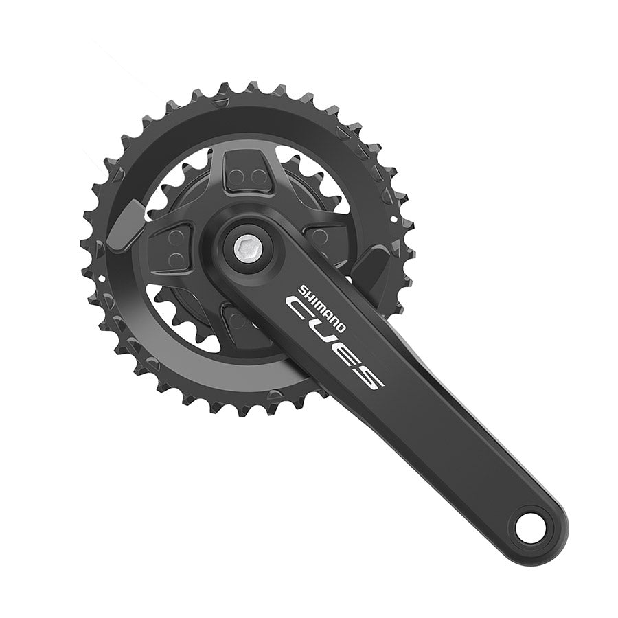 Shimano, CUES FC-U4000-2, Crankset, Speed: 9/10/11, BCD: Rivets, 26/40, JIS, 170mm, Black, MTB/Boost, EFCU40002C06X