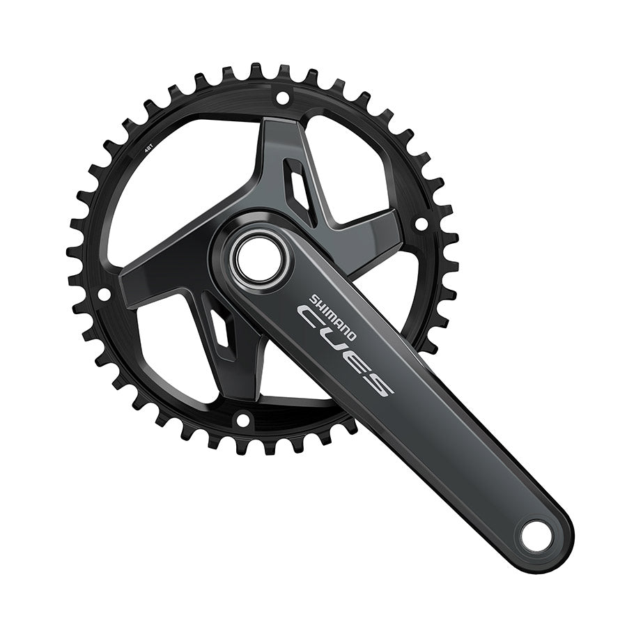 Shimano, CUES FC-U8000-1 40T, Crankset, Speed: 9/10/11, Spindle: 24mm, BCD: 96, 40, Hollowtech II, 170mm, Black, Boost, EFCU80001CXB0X
