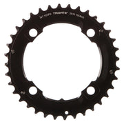 SRAM, 36T, 10 sp, BCD 104mm, 4-Bolt, Pour bashguard, Middle Chainring, For NO-PIN, Aluminum, Black, 11.6215.188.410