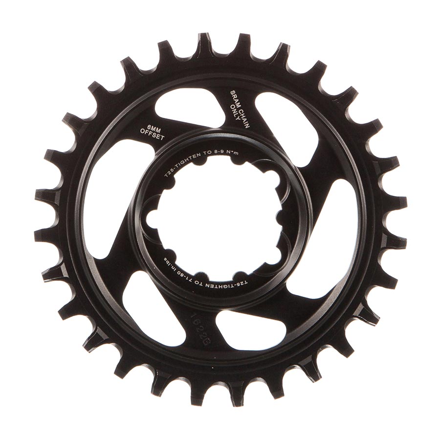 SRAM, X-Sync, 26T, 11sp, Direct Mount 6mm, Chainring, For single speed, Aluminum, Black