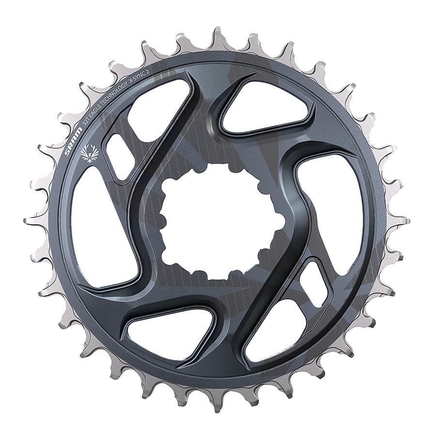 SRAM, GX Eagle C1, Chainring, Teeth: 30, Speed: 11/12, BCD: Direct Mount, Aluminum, Grey, 11.6218.046.001, 6mm