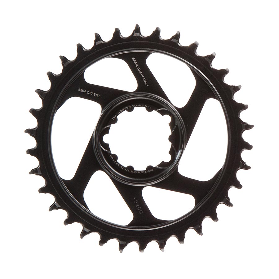 SRAM, Eagle, Chainring, Teeth: 30, Speed: 11/12, BCD: Direct Mount, Aluminum, Grey, -4mm