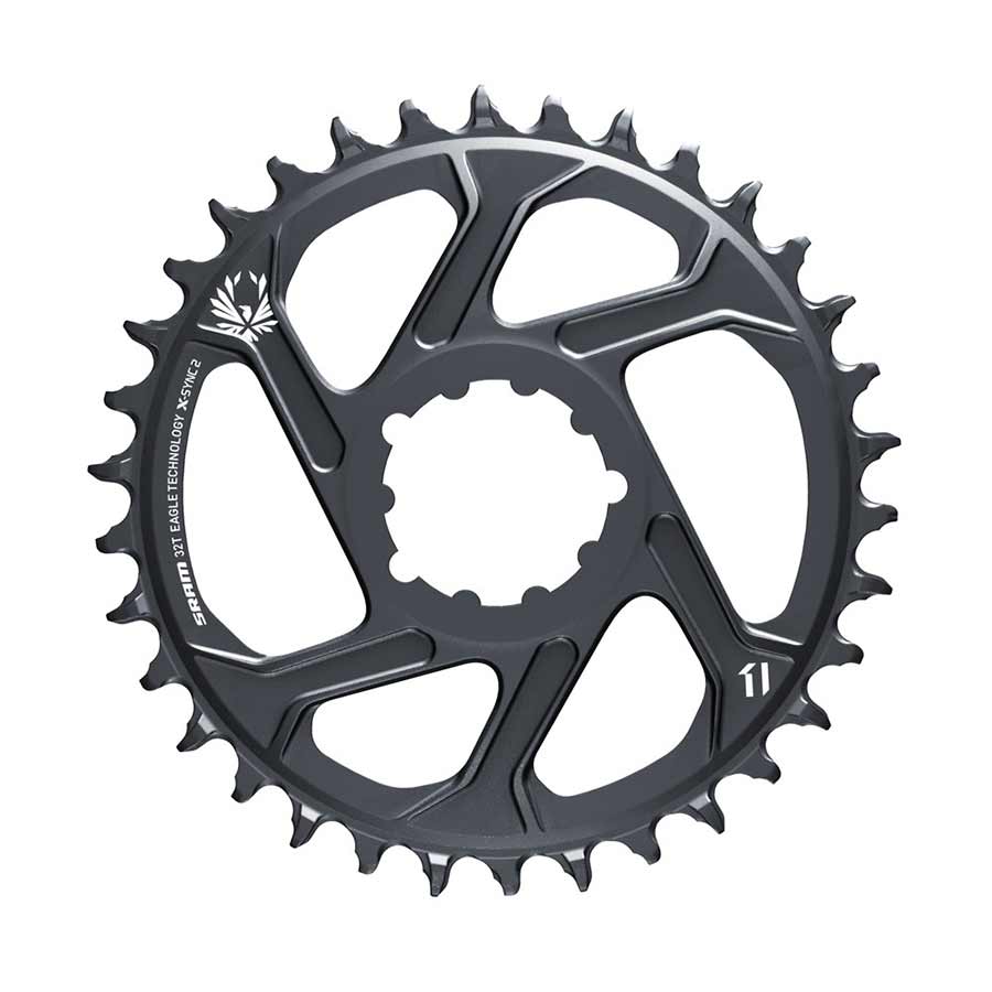 SRAM, Eagle, Chainring, Teeth: 30, Speed: 11/12, BCD: Direct Mount, Aluminum, Grey, -4mm