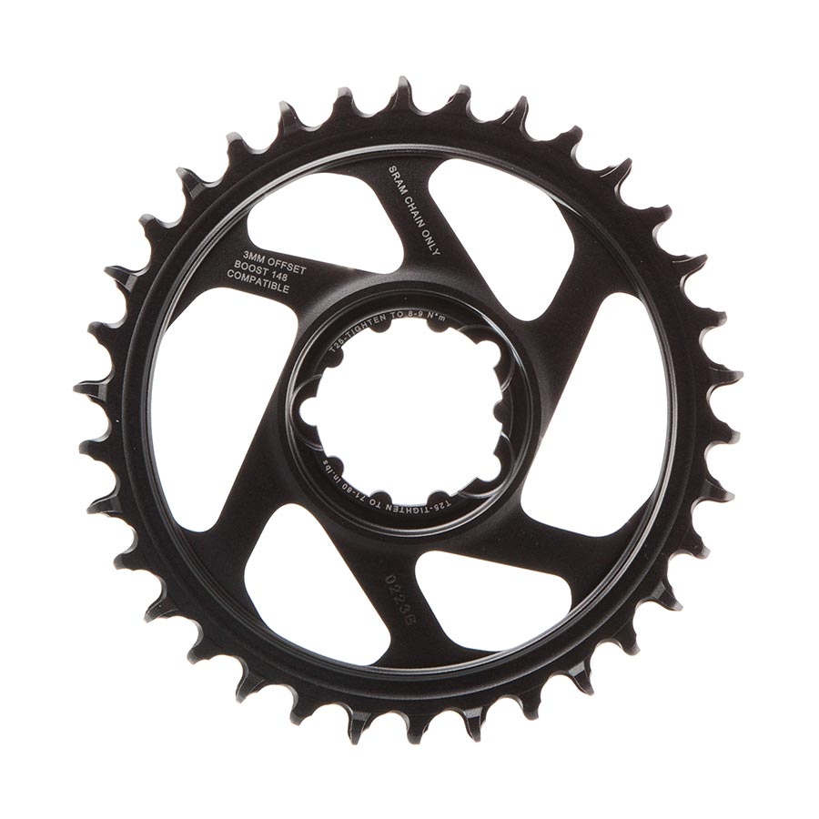 SRAM, Eagle, Chainring, Teeth: 30, Speed: 11/12, BCD: Direct Mount, Aluminum, Grey, -4mm