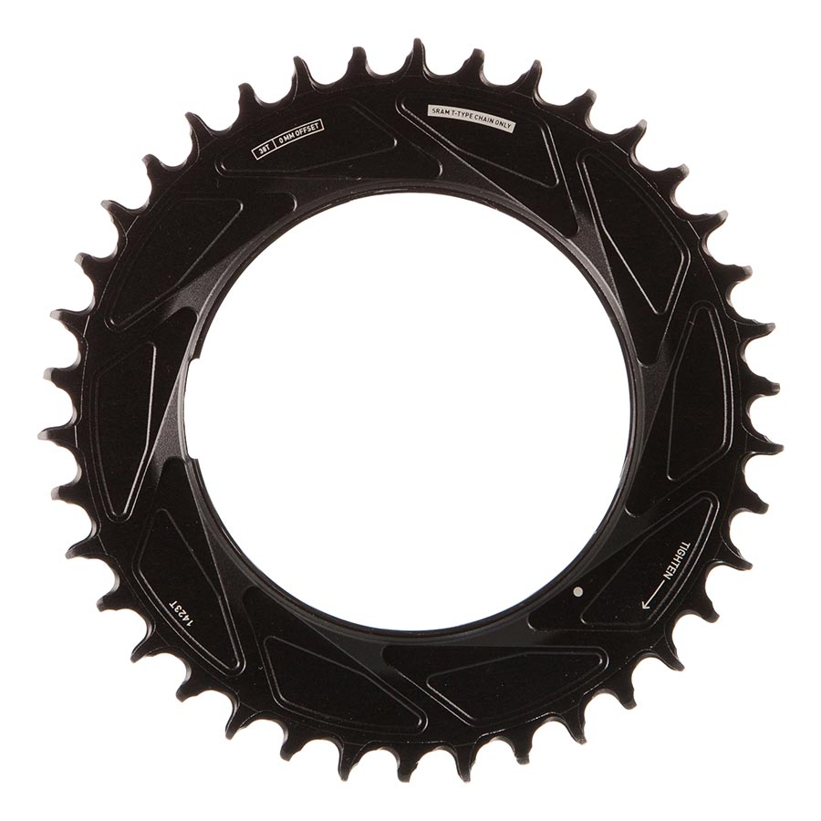 SRAM, Eagle T-Type Thread Mount 0mm Offset, Chainring, Teeth: 32, Speed: 12, BCD: Thread Mount, Aluminum, Black