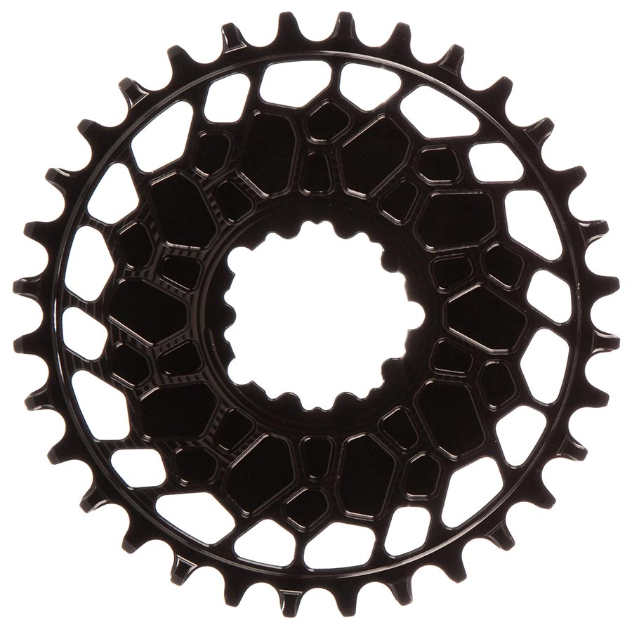 Works Components, GEO SRAM GXP, Chainring, Teeth: 32, Speed: 12, BCD: Direct Mount SRAM 3 Bolt, Front, 7075-T6 Aluminum, Black
