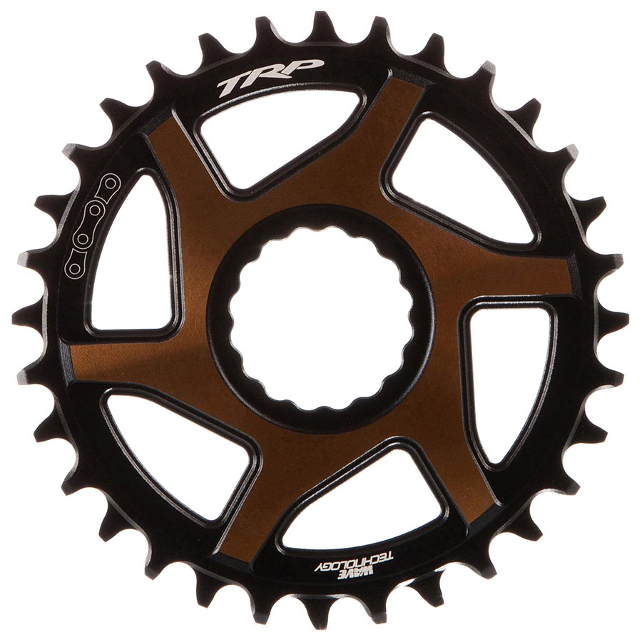 TRP, EVO 12 CR-M9050, Chainring, Teeth: 30, Speed: 12, BCD: Direct Mount, Front, Aluminum, Black