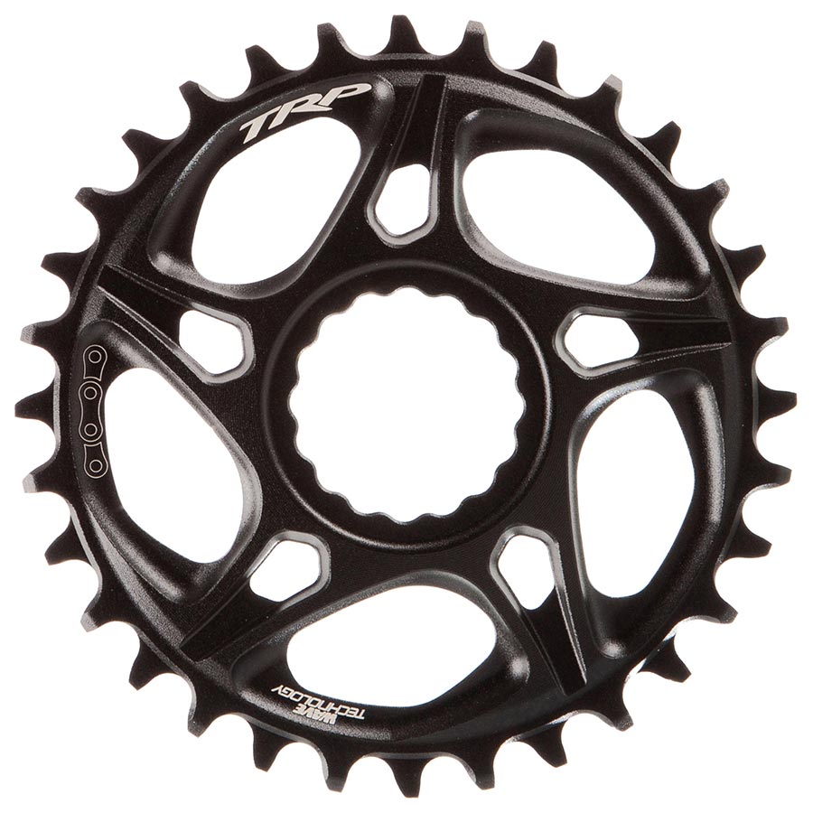 TRP, EVO 7 CR-M8070 DH, Chainring, Teeth: 32, Speed: 12, BCD: Direct Mount, Front, Aluminum, Black