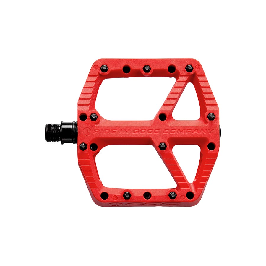 SDG Components, Comp, Platform Pedals, Body: Composite, Spindle: Cr-Mo, 9/16'', Red, Pair