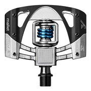 crankbrothers, MALLET 3, Pedals, Body: Aluminum, Spindle: Cr-Mo, 9/16'', Raw & Black / Light Blue Spring, Pair