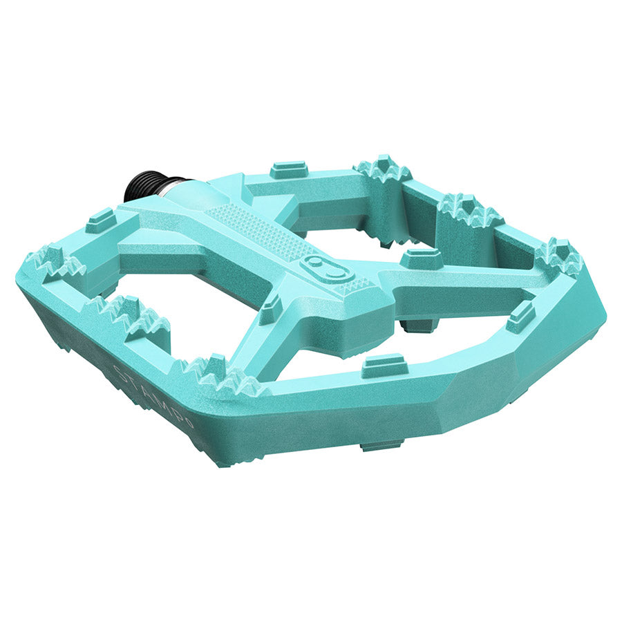 crankbrothers, STAMP 0, Platform Pedals, Body: Composite, Spindle: Cr-Mo/Steel, 9/16'', Black, Large, Pair