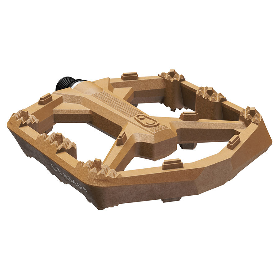 crankbrothers, STAMP 0, Platform Pedals, Body: Composite, Spindle: Cr-Mo/Steel, 9/16'', Black, Large, Pair