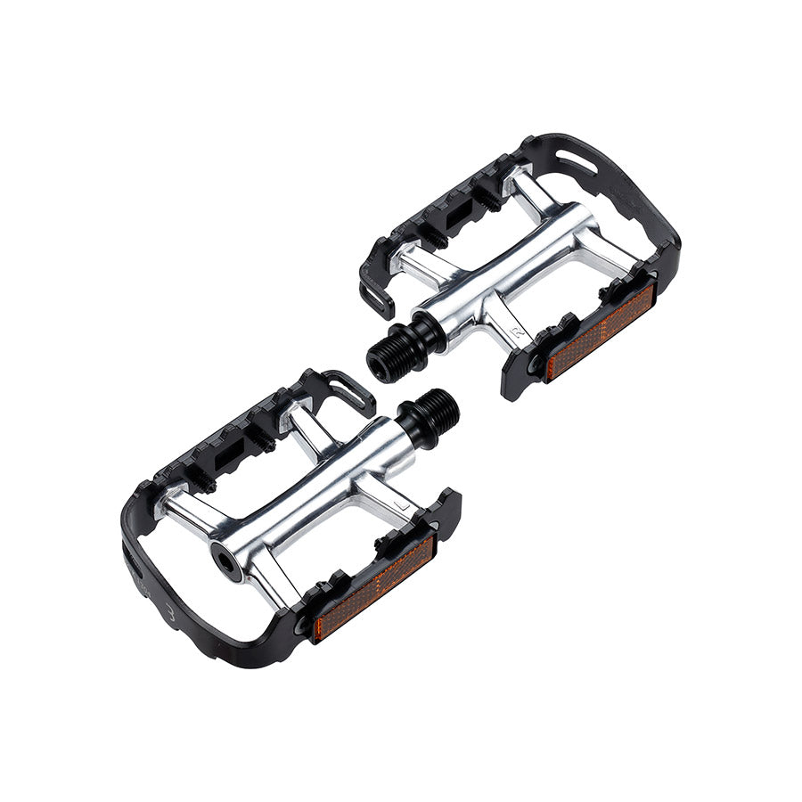 BBB Cycling, BPD-17B ClassicRide 2.0, Pedals, Body: Aluminum, Spindle: Cr-Mo, 9/16'', Black, Pair