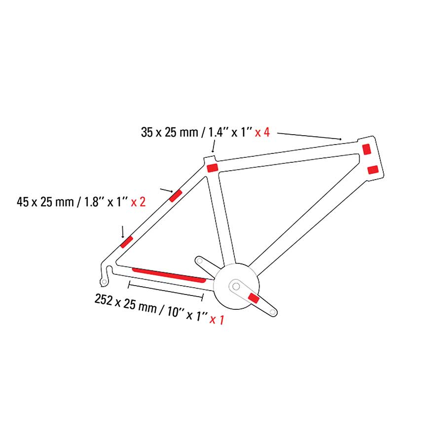 Zéfal, Skin Armor, Frame protection, M, (12 Stickers)