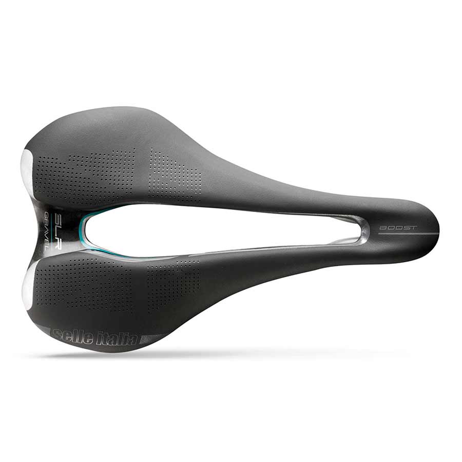 Selle Italia, SLR Boost Gravel Superflow L, Saddle, 248 x 145mm, 209g, Black/Hi-Viz